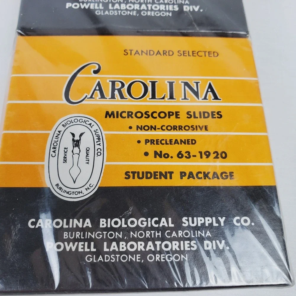 Carolina Microscope Slides Standard Selected No. 63-1920 2 x 36 Slides Student
